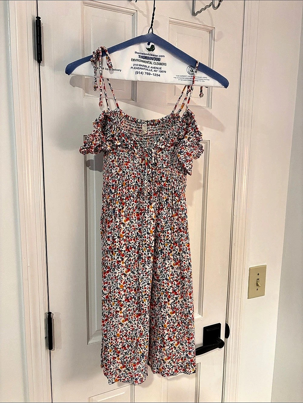 Urban Outfitters Floral Maxi Dress in White & Red